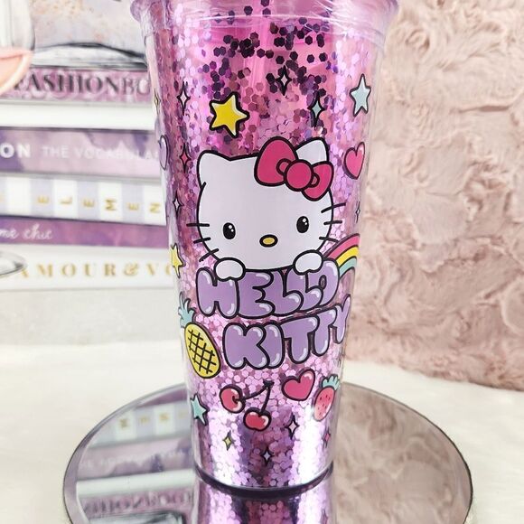 {Hello Kitty} Pink Confetti Travel Cup - Picture 7 of 8